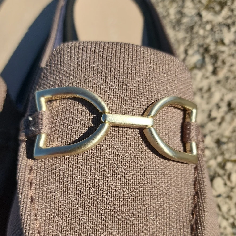 Rothy's Taupe Woven Mules  with Horse Bit Detail 9.5 - Picture 5 of 15